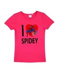 تی شرت دخترانه طرح Spider Man