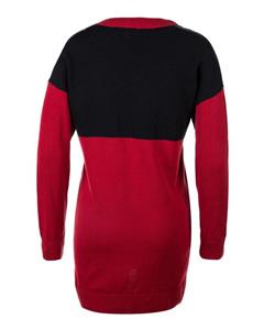 رویه لباس بافت زنانه قرمز مشکی Giordano 