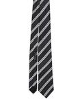 کراوات ابریشمی مردانه طوسی نقره‌ای ZARA
