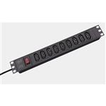 iPower 9 Outlet IEC 320 (C13) PDU with On/Off Switch for All Racks