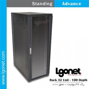 رک 32 یونیت عمق 100 فریم دار- اِلگونت  Rack 32 Unit Depth 100 (framed) Lgonet