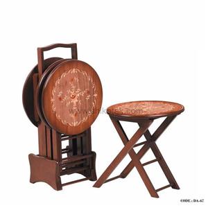 میز عسلی تاشو چوبی سری 67
