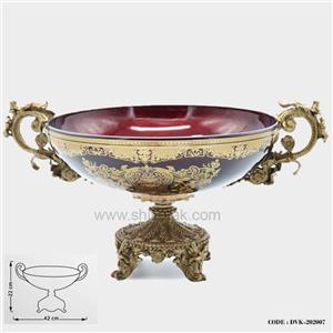 میوه خوری لوکس زرشکی طلایی سری 007 