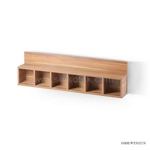 قفسه سی دی دیواری WALL CD گردویی