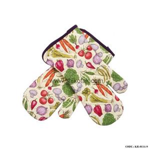 دستکش فر طرح سبزیجات 