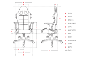 Computer Chair: DXRacer Formula OH/FL08/NO Gaming 