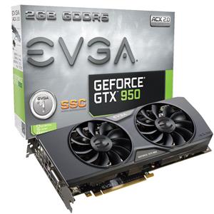 کارت گرافیک VGA: EVGA GTX 950 OC Superclocked ACX v2.0 2GB