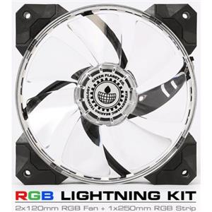 کیت نورپردازی RGB گرین Case Fan+RGB Kit: Green Lightning 1200PM 120mm