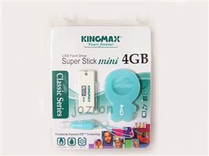 فلش مموری USB 2.0 کینگ مکس مدل سوپر استیک مینی ظرفیت 4 گیگابایت Kingmax Super Stick Mini USB 2.0 Flash Memory - 4GB