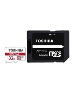 کارت حافظه microSDHC توشیبا مدل EXCERIA M302-EA کلاس 10 استاندارد UHS-I U1 سرعت 90MBps همراه با آداپتور SD ظرفیت32 گیگابایت Toshiba EXCERIA M302-EA UHS-I U1 Class 10 90 MBps microSDHC With Adapter - 32GB