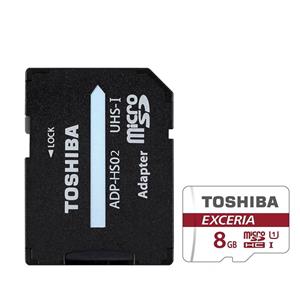 کارت حافظه microSDHC توشیبا مدل EXCERIA M301-EA کلاس 10 استاندارد UHS-I U1 سرعت 90MBps همراه با آداپتور SD ظرفیت 8 گیگابایت Toshiba EXCERIA M301-EA UHS-I U1 Class 10 90 MBps microSDHC With Adapter - 8GB