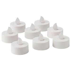 شمع وارمر بدون شعله ایکیا مدل Stopen - بسته 8 عددی Ikea Stopen LED Tealight - Pack Of 8