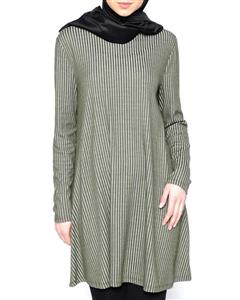 پیراهن زنانه سبز راه راه Everyday Basic