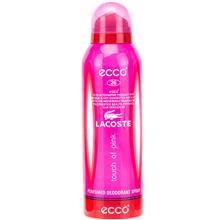 اسپری زنانه Ecco مدل Lacoste Touch Of Pink حجم 200 میلی لیتر Ecco Lacoste Touch Of Pink Spray For Women 200ml