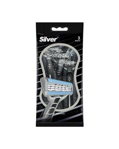 ژیلت 3 تیغه 4 عددی Silver