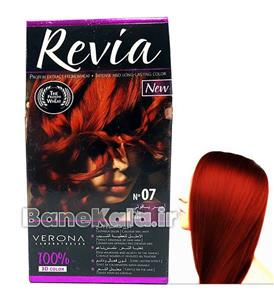 کیت رنگ مو Verona مدل Revia شماره 7.0 Hair Color 