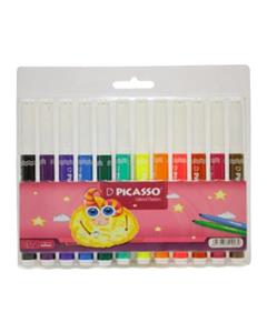 ماژیک رنگ آمیزی 12 رنگ پیکاسو مدل Fine TIP Picasso Fine TIP 12 Color Painting Marker