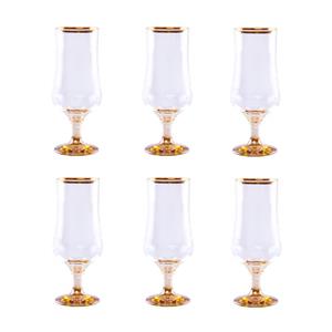 لیوان پایه دار گالری باران مدل 001 بسته 6 عددی Baran Gallery 001 Glass Pack Of 6