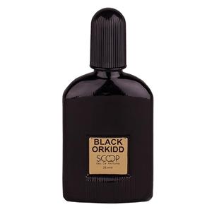 عطر جیبی مردانه اسکوپ مدل BLACK ORKIDD حجم 25 میلی لیتر Scoop BLACK ORKIDD Eau De Parfum For Men 25ml