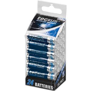 باتری نیم قلمی تکساس مدل Alkaline Maximum بسته 24 عددی Tecxus Alkaline Maximum AAA Battery Pack of 24