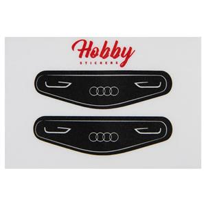 برچسب دوتایی دوال شاک 4 هابی طرح Audi Hobby Audi DualShock 4 Double Lightbar Sticker