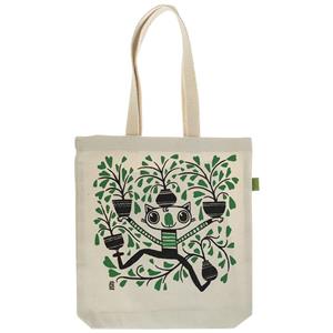 ساک خرید طرح حنا گربه خندان Smiling Cat Design Shopping Bag