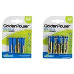 Golden Power Power P Plus US AA and AAA Battery Pack of 8