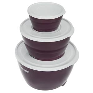 ست کاسه دردار هوم کت مدل Violet - بسته 3 عددی Homeket Violet Bowl Set With Lid - Pack Of 3