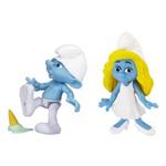 عروسک اسمورف مدل Clumsy و Smurfette بسته دوتایی سایز 1