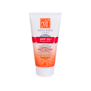 کرم ضد آفتاب +SPF50 مناسب پوست‎های معمولی تا خشک 50 میلی‎لیتر شون  Schon Sunscreen SPF50⁺ Cream For Normal And Dry Skins 50 ml