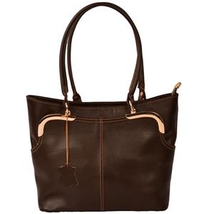 کیف دستی چرم طبیعی کهن چرم مدل V149-2 Kohan Charm V149-2 Leather Hand Bag