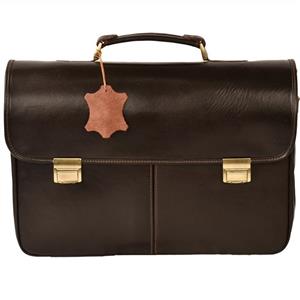 کیف اداری چرم طبیعی کهن چرم مدل L91-1 Kohan Charm L91-1 Leather Briefcase