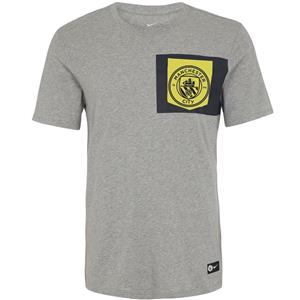 تی شرت آستین کوتاه مردانه نایکی مدل Manchester City FC Crest Nike Manchester City FC Crest Short Sleeve T-Shirt For Men