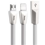 Hoco X4 USB To microUSB And Lightning Cable 1m