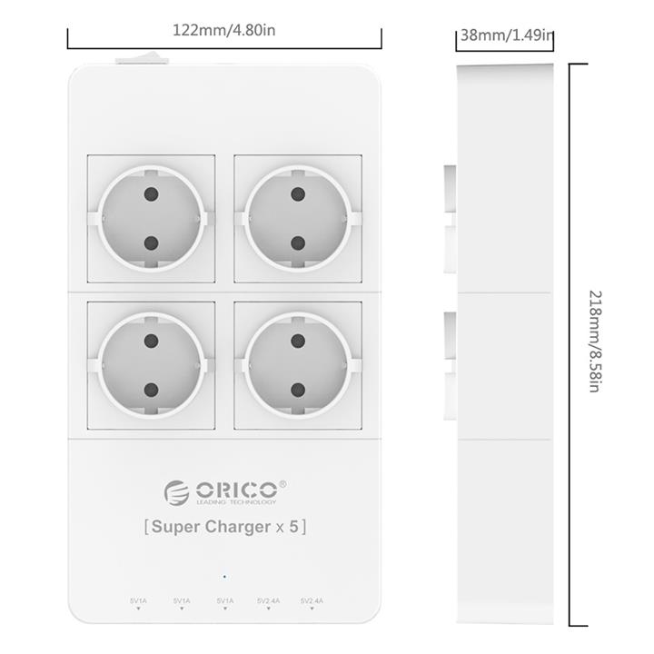 Orico HPC-4A5U-EU Power Strip