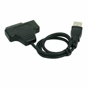 کابل تبدیل اتصال درایونوری لپ تاپ به صورت اکسترنال ساتا 13پین به USB MIT Slimline SATA 13Pin to USB Converter Optical Disk Drive Adapter Cable