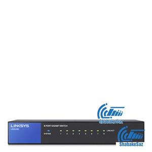 سوئیچ 8 پورت لینک سیس مدل ال جی اس 108 ای یو Linksys LGS108-EU 8-Port Business Desktop Gigabit Switch 