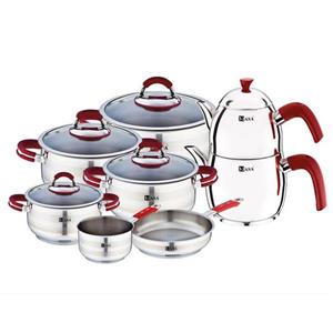 سرویس قابلمه استیل 12 پارچه ناسا مدل NS-6051