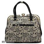 Vernika MM364 Leather Hand Bag Flower Decorated For Women