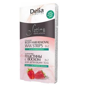 نوار موبر بدن دلیا با رایحه توت فرنگی Delia Body Wax Strips With Strawberry Fragrance