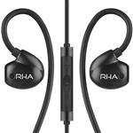 RHA T20i High Fidelity Noise Isolating Dual Coil In-Ear Headphone Black