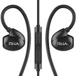 RHA T20i High Fidelity Noise Isolating Dual Coil In-Ear Headphone Black 