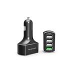 RAVPower 54W 4-Port Car Charger with Quick Charge 3.0