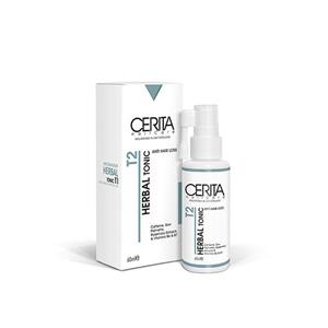 هیرتونیک گیاهی ضد ریزش و تقویت کننده سریتا مناسب انواع مو 60 میلی لیتر T2 Cerita Anti Hair Loss Herbal Tonic For All 60ml 