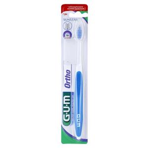 مسواک ارتودنسی جی یو ام با برس نرم G.U.M Ortho Tooth Brush
