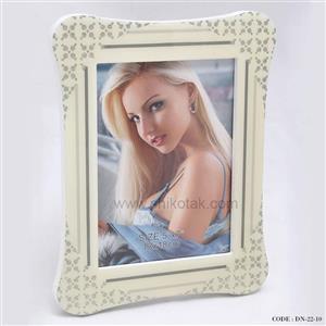 قاب عکس سفید نگین دار سری 10