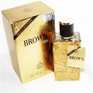 ادو پرفیوم مردانه فراگرنس ورد برون ارکید گلد ادیشن BROWN ORCHID gold edition حجم 100 میل perfume Eau De Parfum EMPER Brown Orchid Gold Edition 