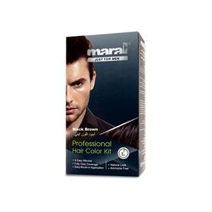 کیت رنگ موی مردانه قهوه ای مشکی مارال Maral Professional Hair Color Kit For Men 