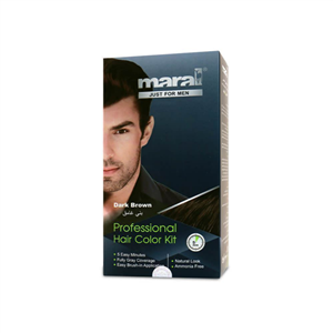 کیت رنگ موی مردانه قهوه ای مشکی مارال Maral Professional Hair Color Kit For Men 