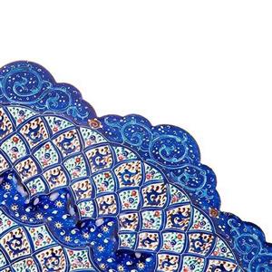 بشقاب مسی مینا کاری اثر شیرازی قطر30 سانتی متر 